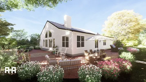 The Cherrywood house plan, exterior view 6